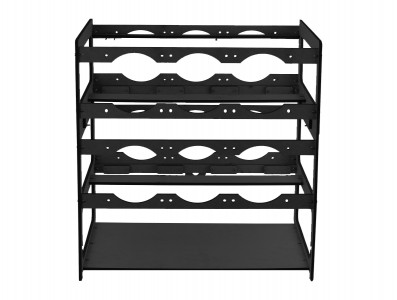 Rig de Minera&ccedil;&atilde;o para 8 GPUs e 12 Fans MDF 6mm RM8G12F V3 Preta + Manual de Montagem - Imagem 4