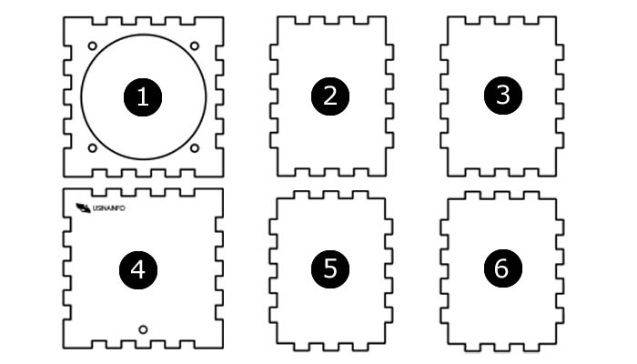 Case para Caixa de Som Portátil Diy em MDF - CJB5 - [1027427]