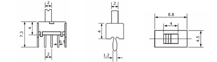 Micro Chave HH 180 graus 3t SS12d07 - [1027445]