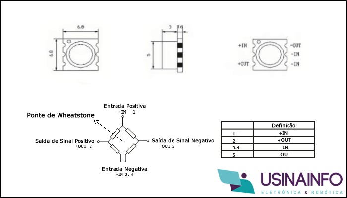 Sensor de Pressão Absoluta MD-PS002-150kPa - [1027494]