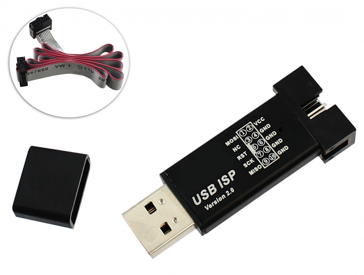 Gravador AVR / Programador Atmel USB ISP V2.0- Imagem 1