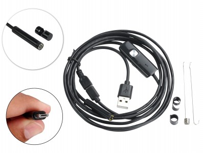 Câmera Endoscópica 7mm / Endoscópio USB e Micro USB com 6 Leds a Prova D’Água para Windows e Android - CE20Plus - Imagem 1