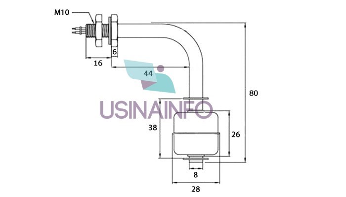 Sensor de Nível de Água em Aço Inoxidável para Água Quente - [1027767]