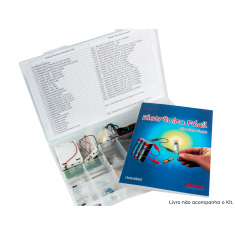Kit Educacional Livro "Eletrônica Fácil - Charles Platt" com 50 Peças
