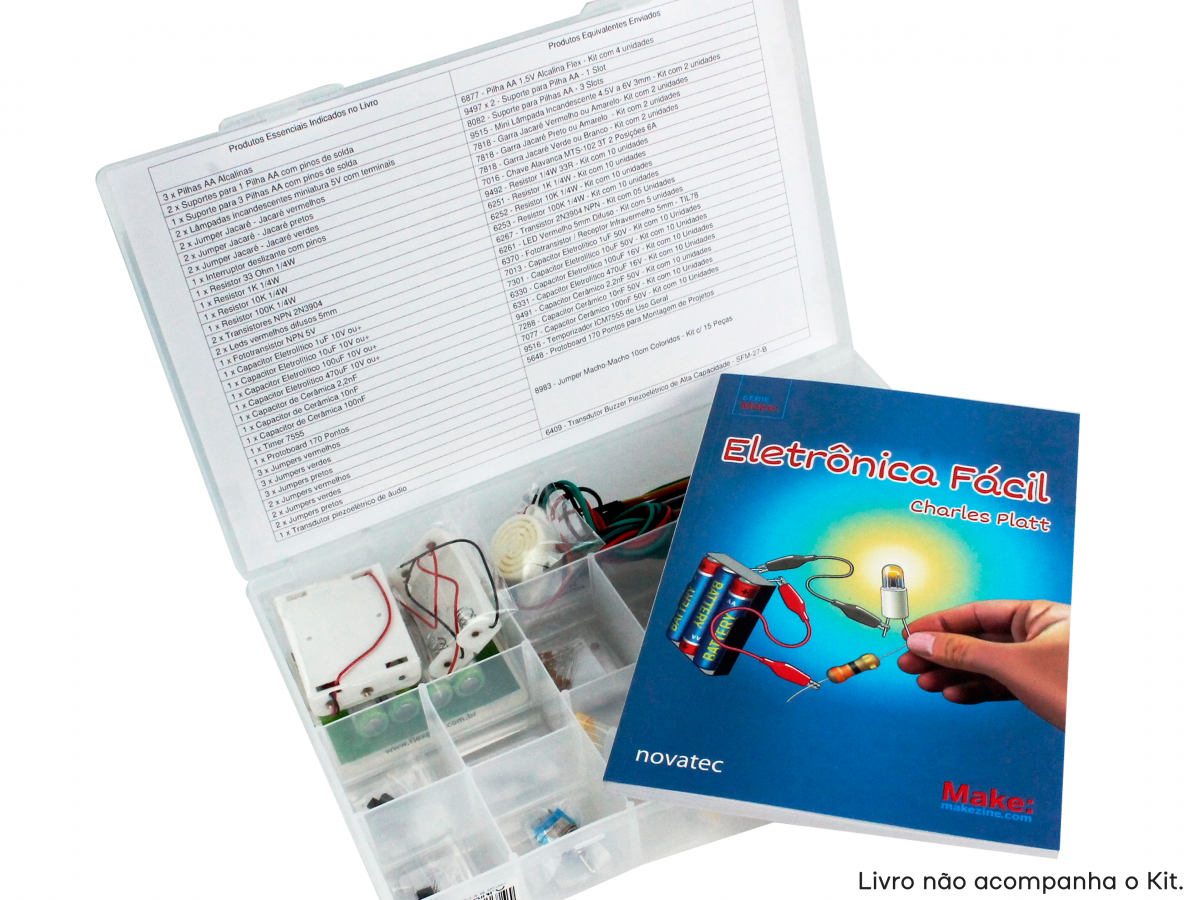 Kit Educacional Livro "Eletrônica Fácil - Charles Platt"- Imagem 2
