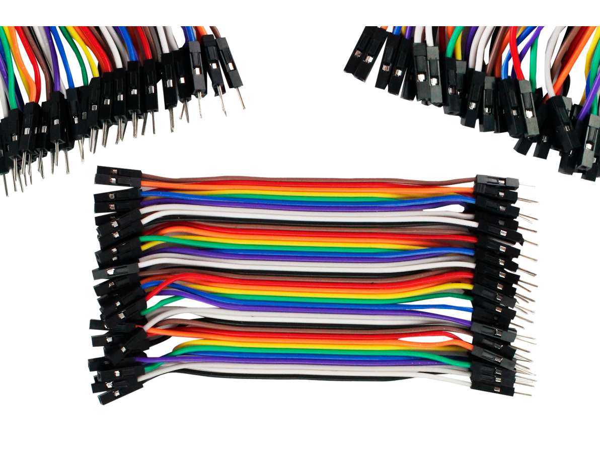 Cable Dupont Macho Macho 10cm, Pack 40 Unidades