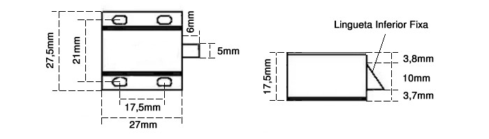 Fechadura Elétrica 12V NF Compacta para Projetos - FE-91 - [1027869]