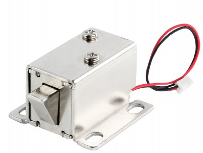 Fechadura Elétrica Solenóide 12V NF Compacta FEC-91 - Lingueta Superior - Imagem 1