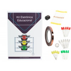 Kit Eletrônica Educacional com 8 Projetos “Circuitos de Papel” - KES8