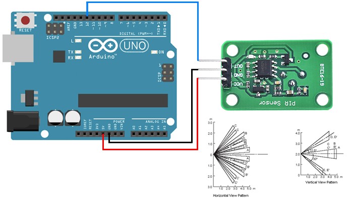 Sensor de Movimento PIR 120° - [1028135]