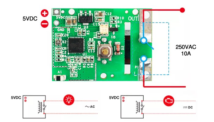 Esquemático Interruptor Sonoff WiFi Re5v1c - [1028191]