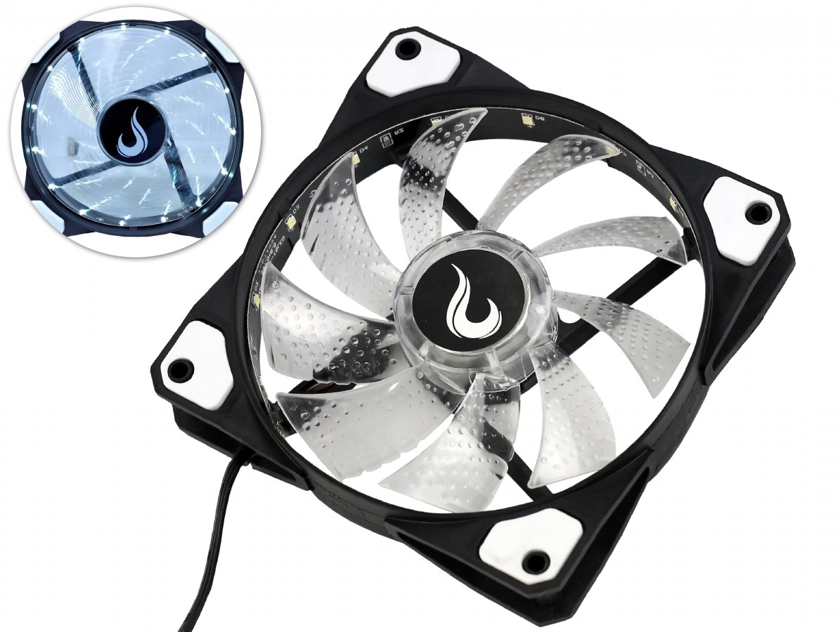 Cooler PC 120mm Fan 12V Rise Mode com Led Branco - Usinainfo