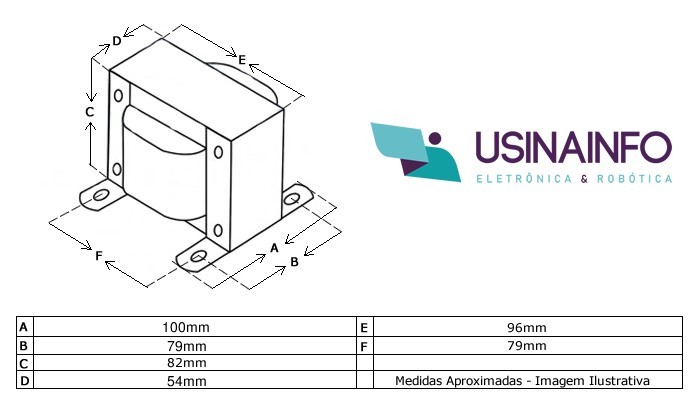 Transformador Trafo 24 +24VAC 5A Bivolt de Uso Geral - [1028458]