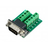 Adaptador DB9 Serial RS232 Macho para Borne 9 Pinos