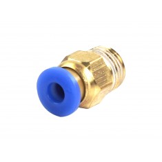 Conector Reto Pneumático 4mm x Rosca Macho 3/8"