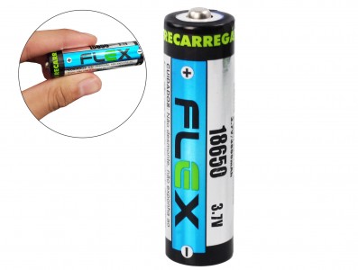 Bateria 18650 Li-Ion Recarregável 3.7V 3800mAh Button-top - Imagem 1