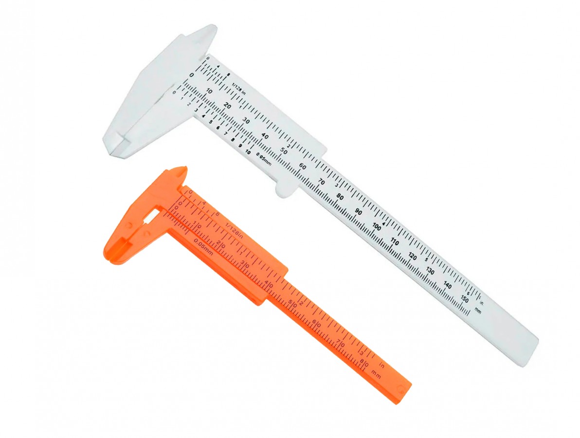 Paquímetros Plásticos 8cm/15cm - Kit com 2 unidades- Imagem 1