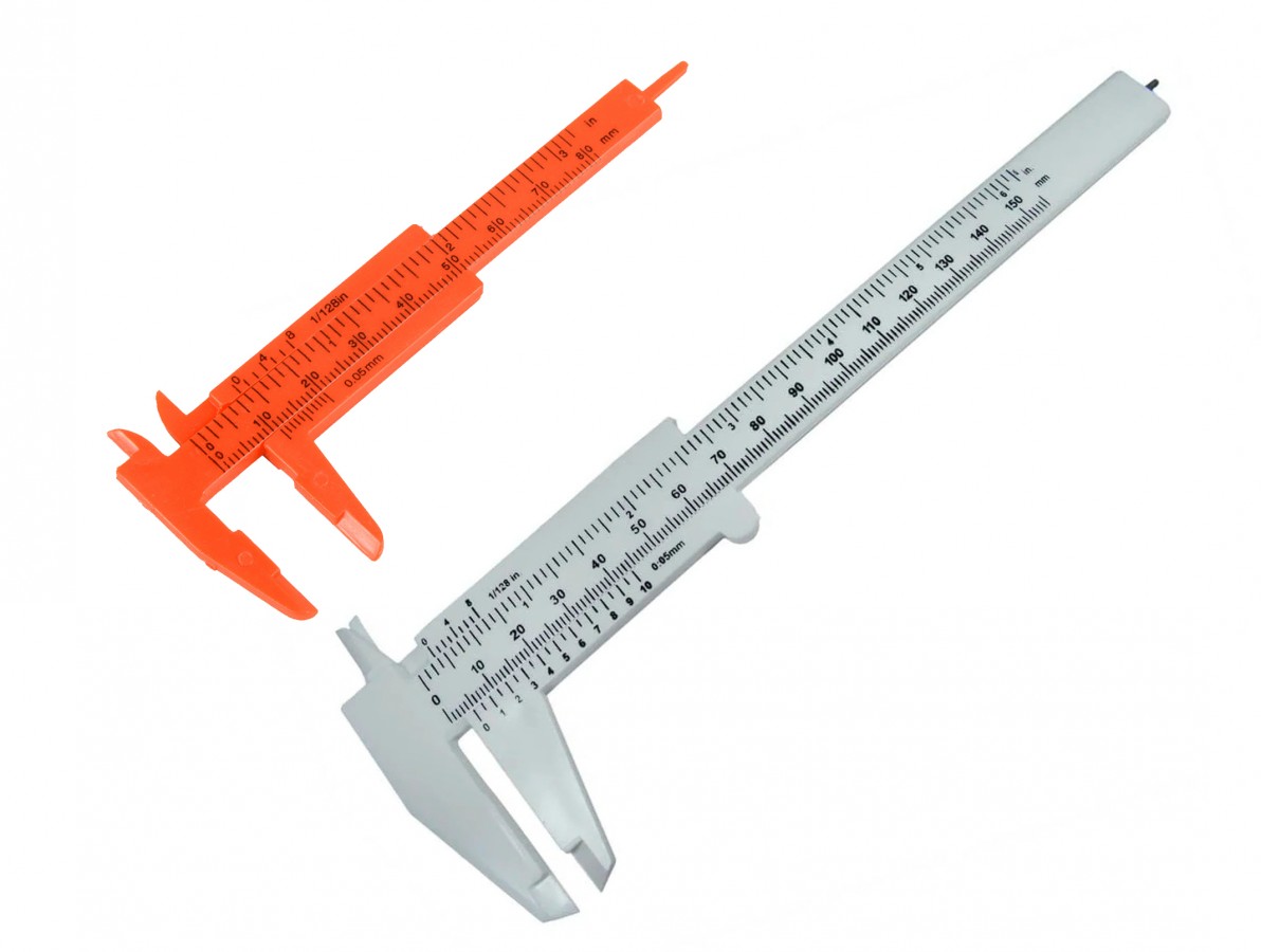 Paquímetros Plásticos 8cm/15cm - Kit com 2 unidades- Imagem 2