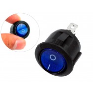 Chave Gangorra Liga Desliga 10A Led Azul KCD1