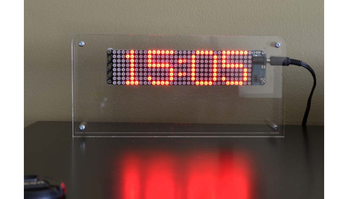 Relógio Digital DIY com Matriz de Led Vermelha MCU3208