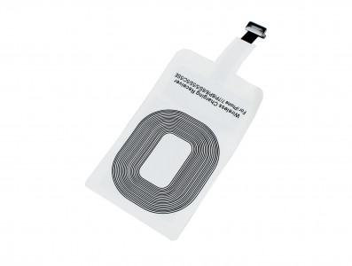Adaptador para Carregamento por Indução Lightning Qi Wireless 5V 1A para iPhone - Imagem 1