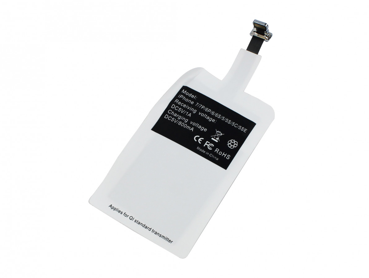 Adaptador para Carregamento por Indução Lightning Qi Wireless 5V 1A para iPhone- Imagem 2