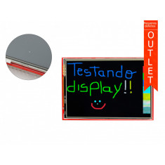 TFT LCD 3.95” Shield Arduino Touch Screen com Slot SD