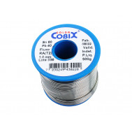 Fio de Estanho para Solda 1.0mm Liga 60/40 Rolo 500g - Cobix