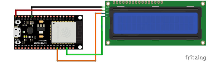 Display LCD 16x2 I2C com Fundo Azul - [1029864]