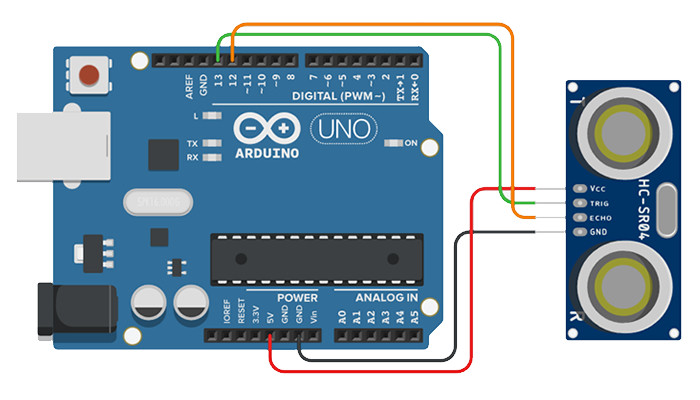 Conexão Sensor Ultrassônico HC-SR04 com Arduino - [1029947]