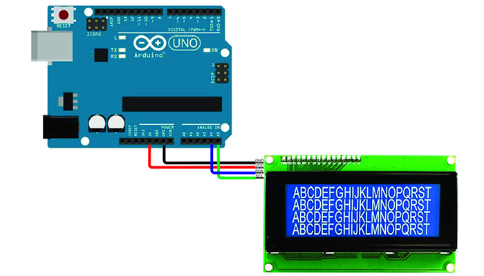 Conexão Display LCD 20x4 I2C com Arduino - [1030052]