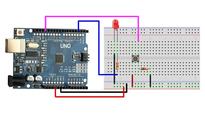 Conexão Arduino Uno SMD com Led - [1030173]