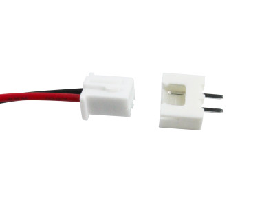 JST xh2.54 - 2 pinos macho fÃªmea fio 2.54mm 26awg 20cm - Imagem 2