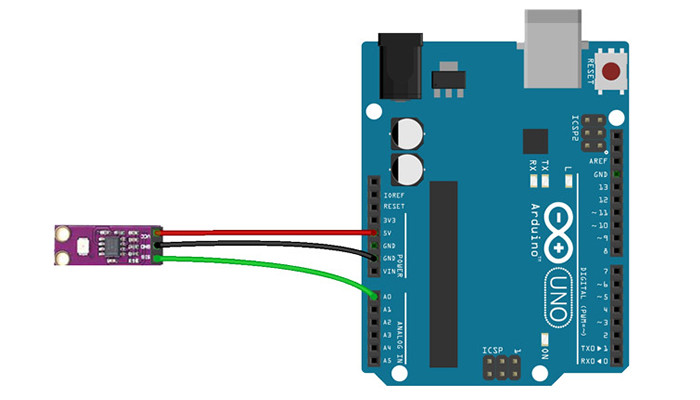 Conexão Sensor UV Ultravioleta Guva-S12SD com Arduino - [1030497]