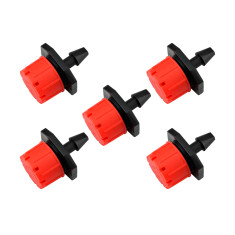 Bico Gotejador Regulável 1/4 0-40 L/h 8 Furos - Kit com 5 Unidades