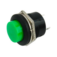 Interruptor Pulsador 16mm PB-02 6A Verde