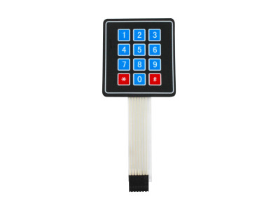 Teclado Matricial Membrana 3x4 12 Teclas - Imagem 1
