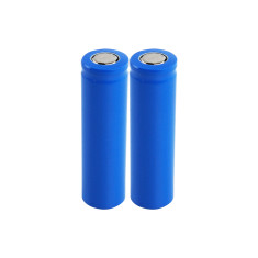 Bateria 18650 Li-Ion Recarregável 3.7V Flat-top Azul - Kit com 2 Unidades