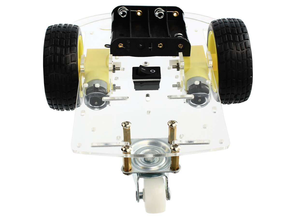 Carrinho Arduino Robô 2WD 200RPM Acrílico 2mm - Kit Chassi- Imagem 2