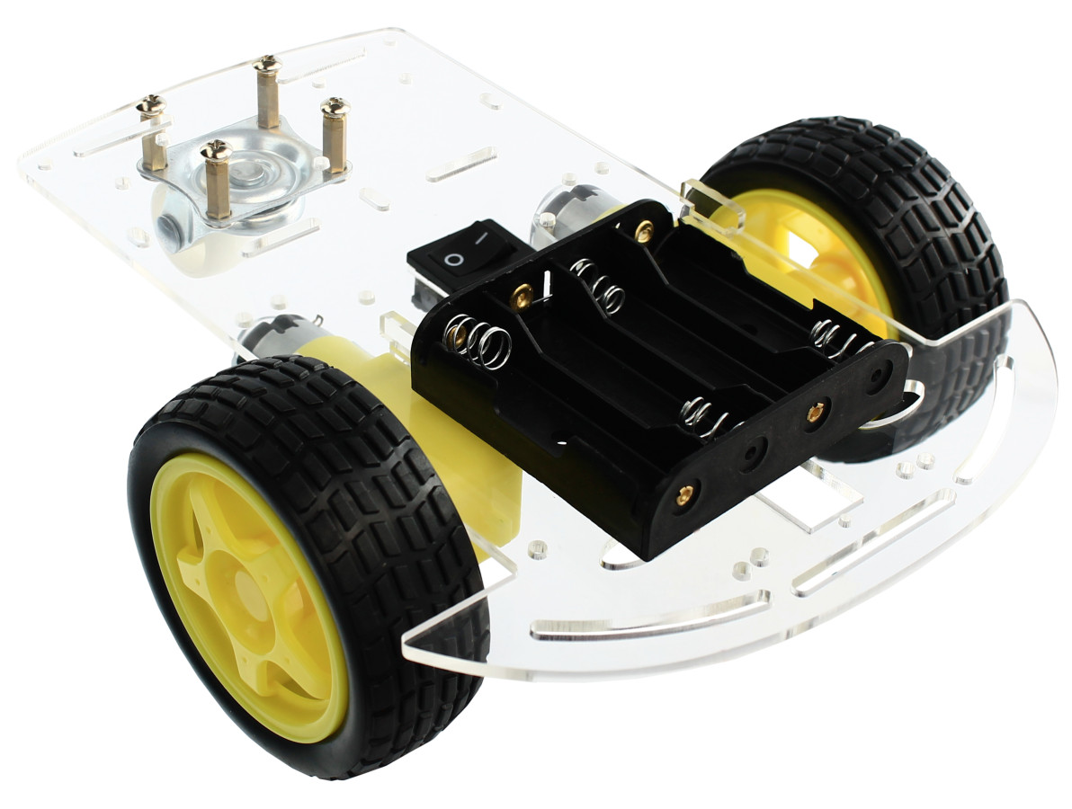 Carrinho Arduino Robô 2WD 200RPM Acrílico 2mm - Kit Chassi- Imagem 3