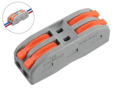 Conector Tipo Wago 2 Fios Emenda em Linha 32A 600V - Imagem 1