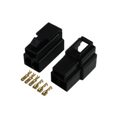 Kit Conector 3 Vias com Trava Macho + Fêmea