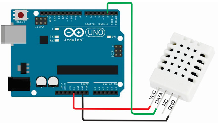 Sensor de Umidade e Temperatura AM2302 DHT22 -40 a 80°C