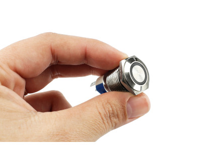 Pulsador Push Button NA/NF 16mm em A&Atilde;&sect;o Inox LED Vermelho 127/220V - Imperme&Atilde;&iexcl;vel - Imagem 3