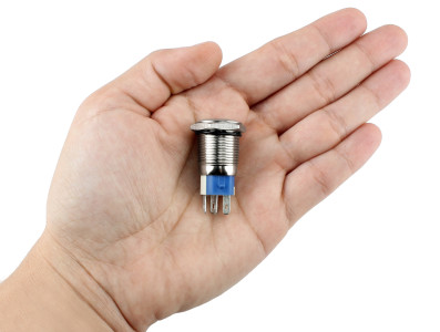 Pulsador Push Button NA/NF 16mm em A&Atilde;&sect;o Inox LED Vermelho 127/220V - Imperme&Atilde;&iexcl;vel - Imagem 5