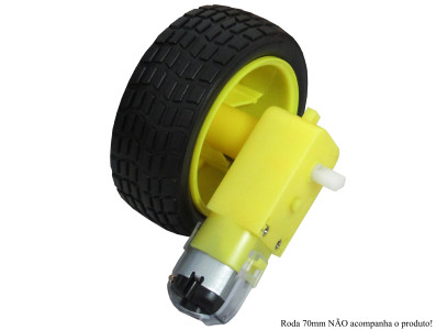Motor DC 6V 120:1 com Caixa de Redução e Eixo Duplo - Imagem 2