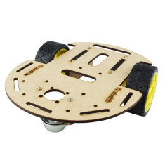 Estrutura MDF para Carro Robô 2WD