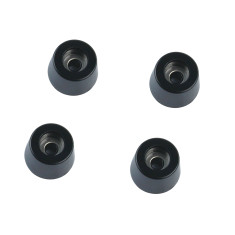 Pé Isolador 9mm Plástico - Kit com 4 Unidades