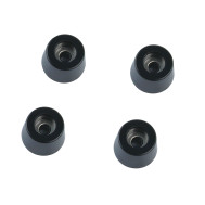 Pé Isolador 9mm Plástico - Kit com 4 Unidades