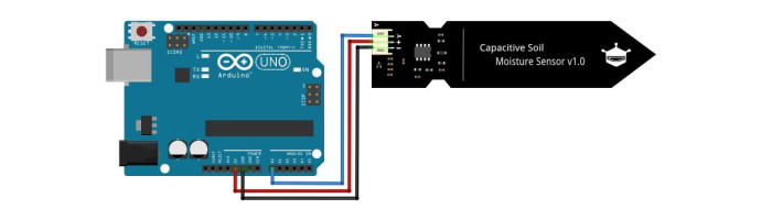 Sensor de Umidade de Solo Capacitivo para Arduino + Jumper - [1032366]